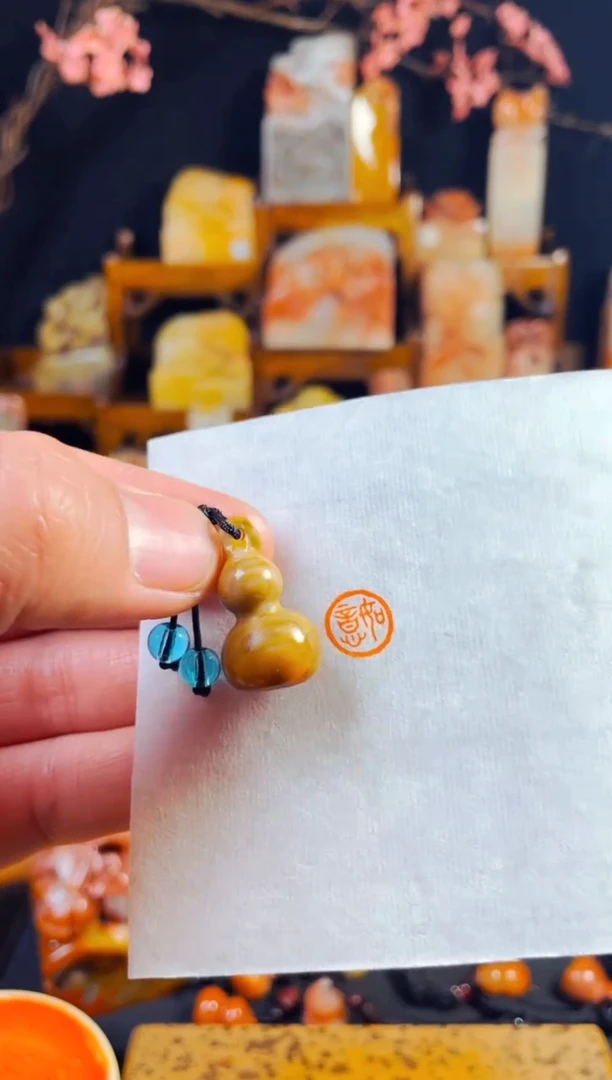 【闪购商品】老挝石印石手工篆刻《如意》1.0