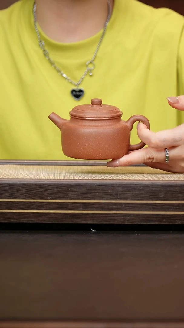 茶壶紫砂桃花泥 德钟壶