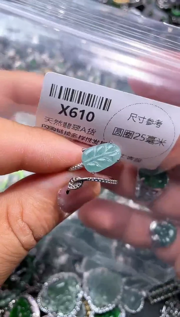 【闪购商品】翡翠颈饰未镶嵌X610戒指