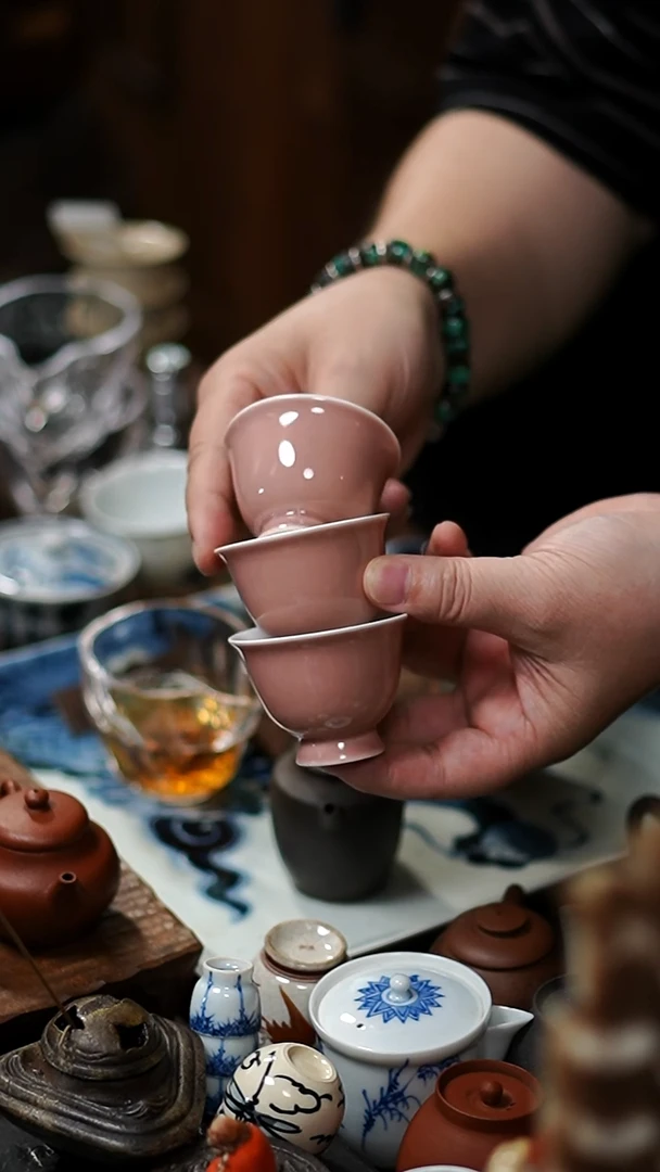 闪购50号 3个茶杯 功夫茶道具