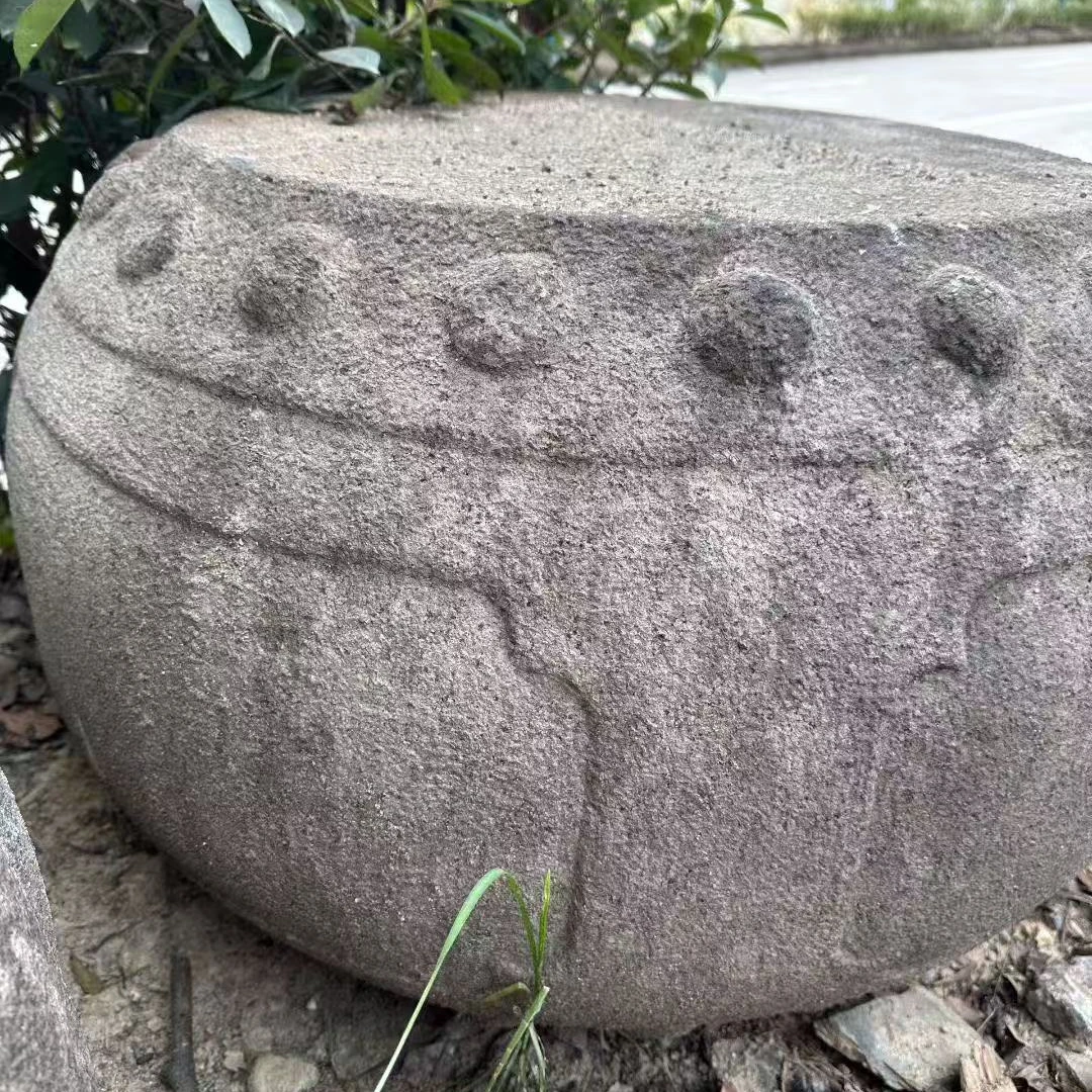 古石雕，大个石鼓
