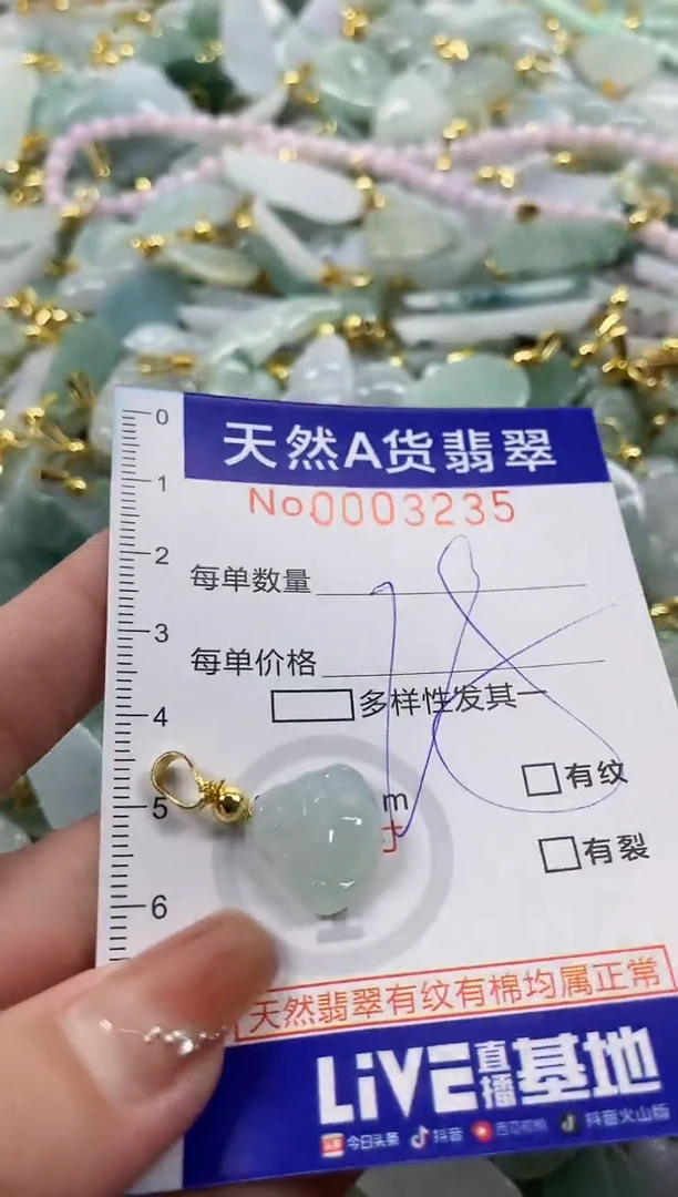 颈饰未镶嵌翡翠天然A货翡翠