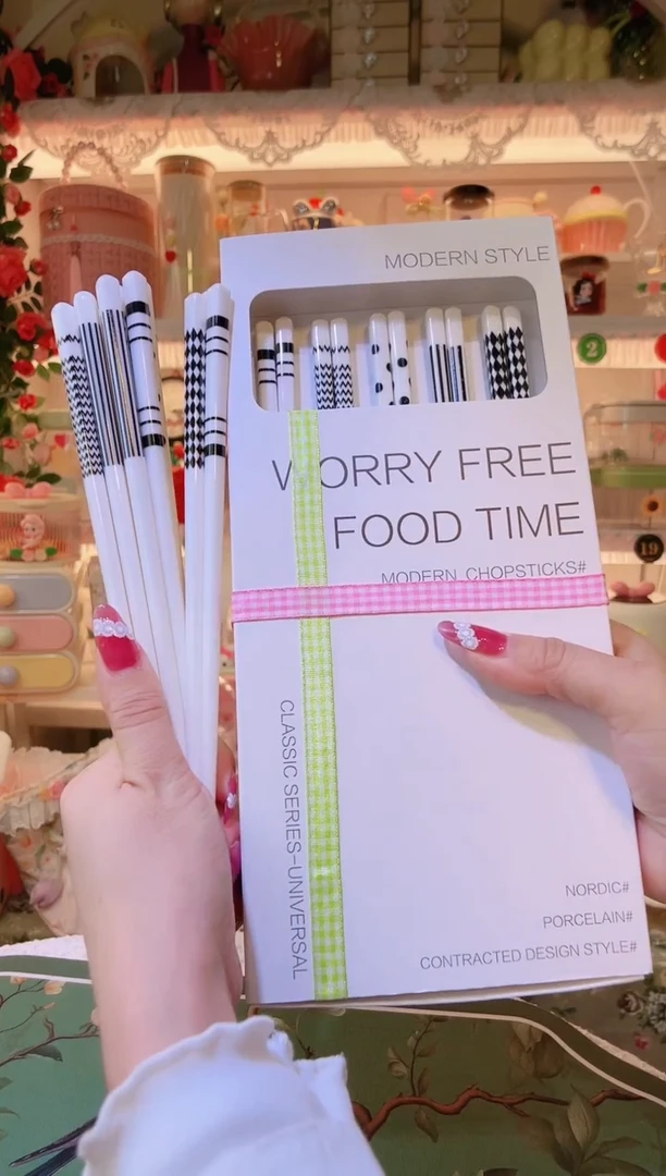 陶瓷筷5双——手工制作品质好！