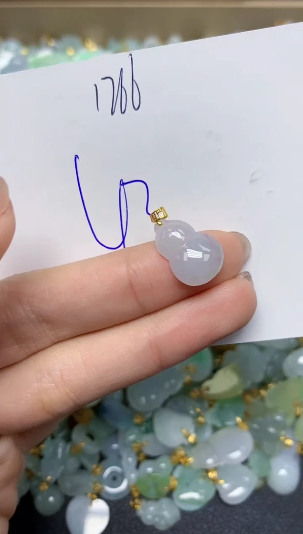 【闪购商品】翡翠颈饰18K金镶嵌 天然翡翠A货