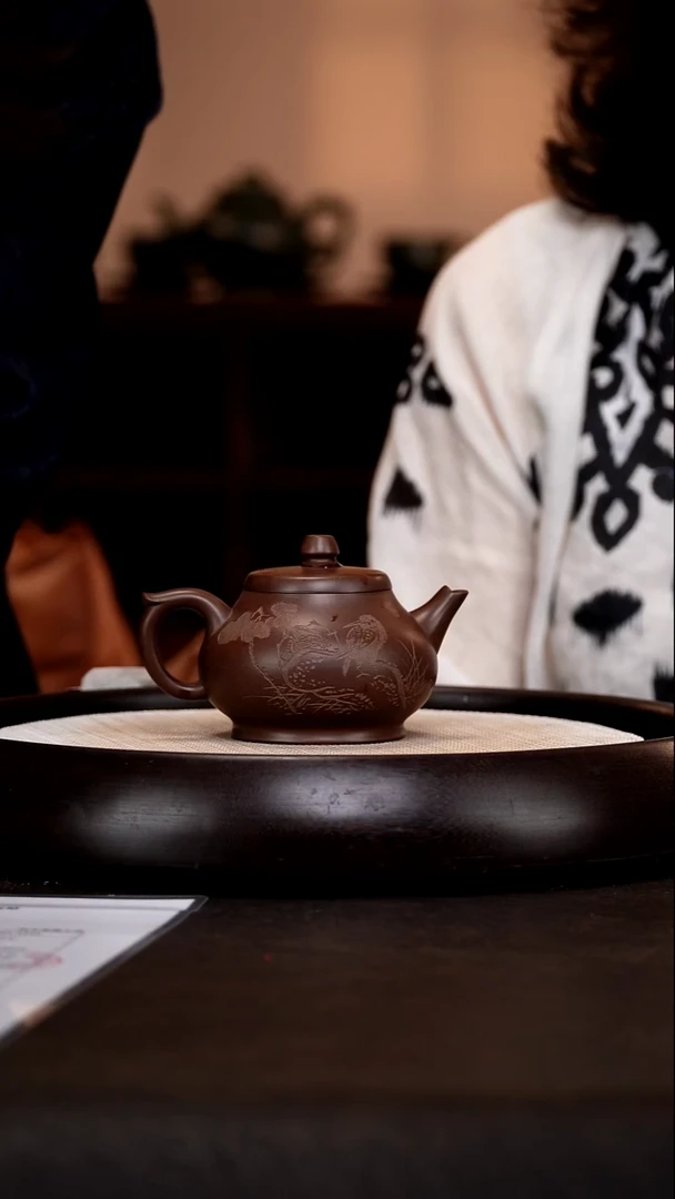 茶壶紫砂GHJ2饮泉甲级紫泥
