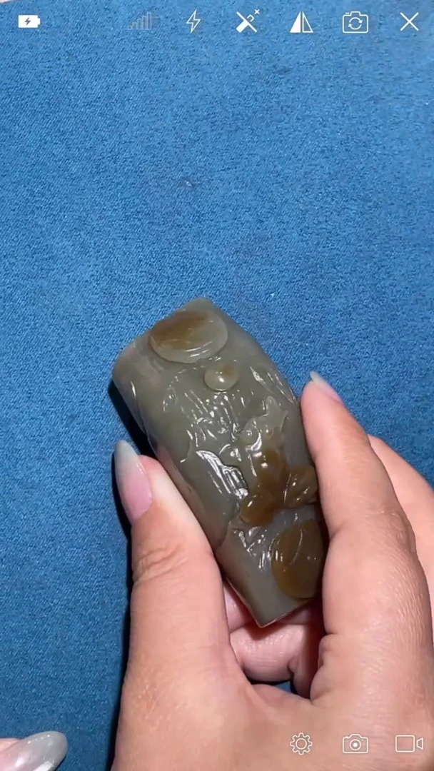 和田玉未镶嵌把件DYX  手把件