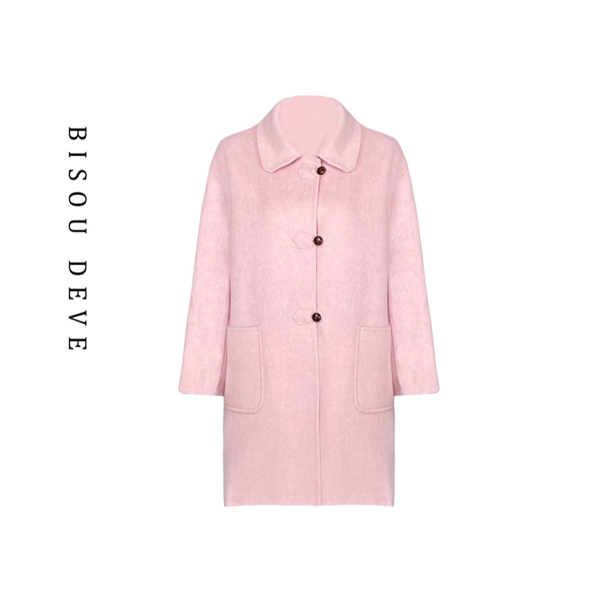 【时初轻奢】绒暖织梦双面呢外套MV01098947