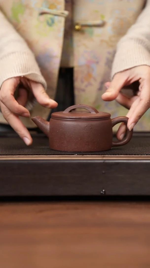 茶壶紫砂月亮紫砂 汉瓦  四号井