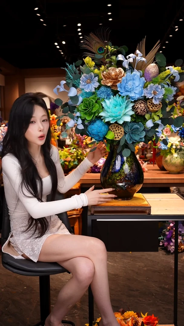 琉璃瓶手工花器花束空运包邮送货上门-以图片为准