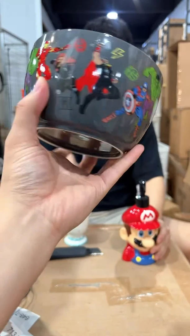 瓷片漫威大碗微瑕碗口变形