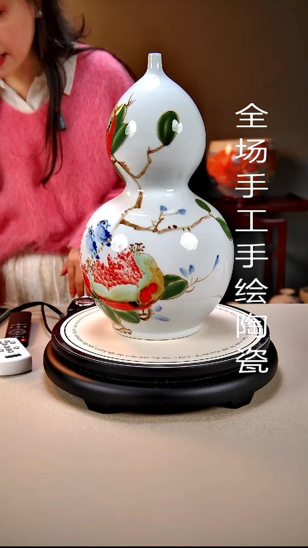 摆件陶景德镇手绘陶瓷24