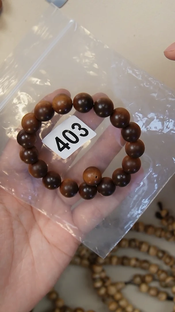 檀香木手串/手链（沉水级供奉王）1.2横纹虎皮黑肉