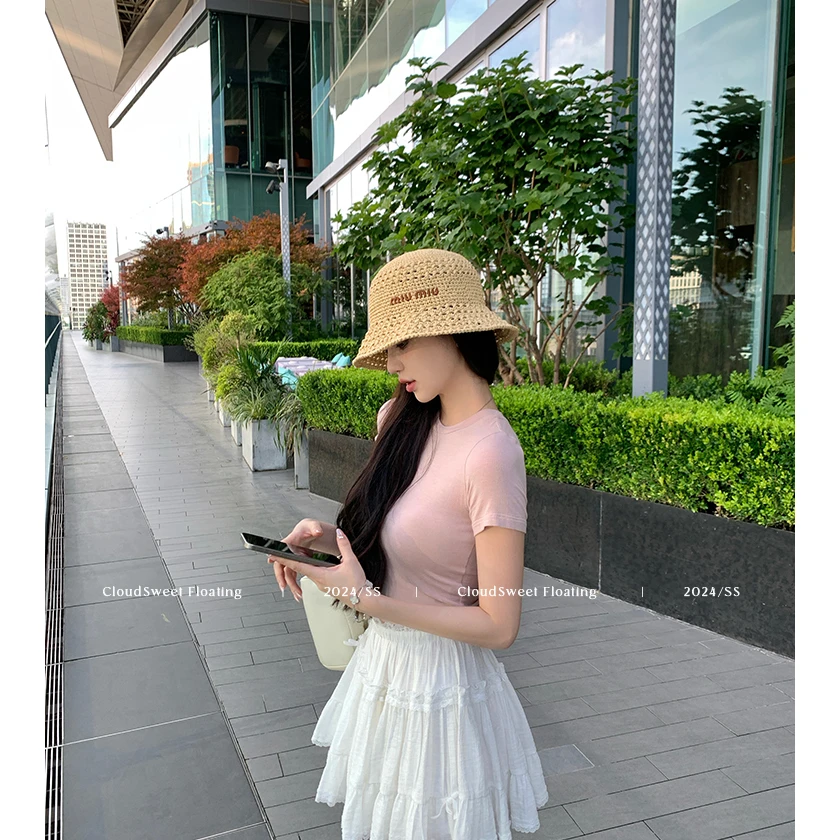 CloudSweet  | 花期少女心/纯欲挖洞设计上衣+花瓣短裙