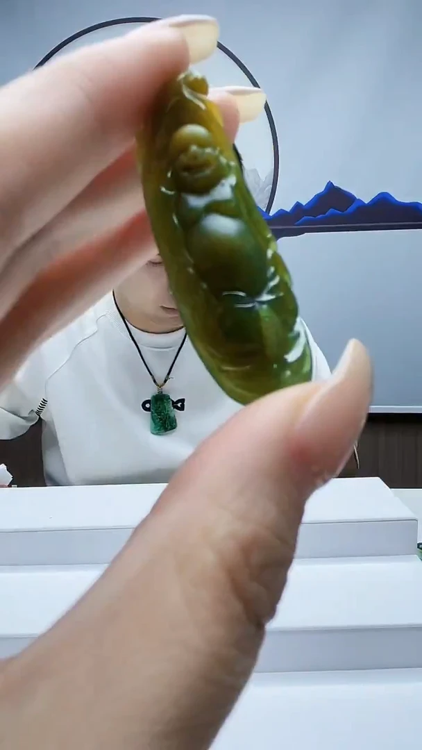 未镶嵌定制翡翠毛货挂件32