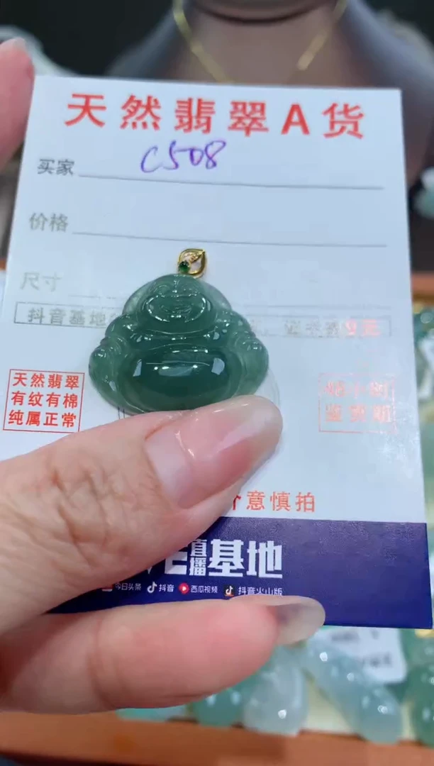 【闪购商品】翡翠颈饰18K金镶嵌 多样性发其一