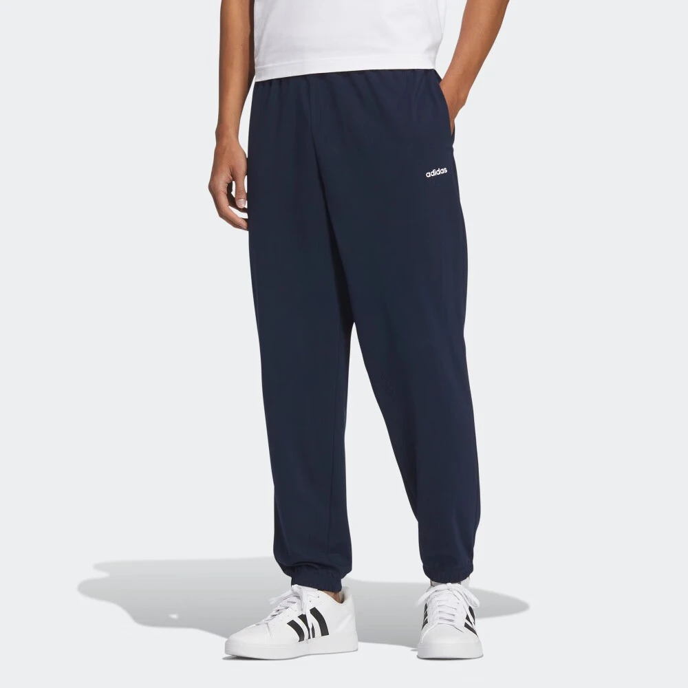 adidas 纯色系带休闲束脚针织运动裤 男款 JD1438 JD1439 JN7430