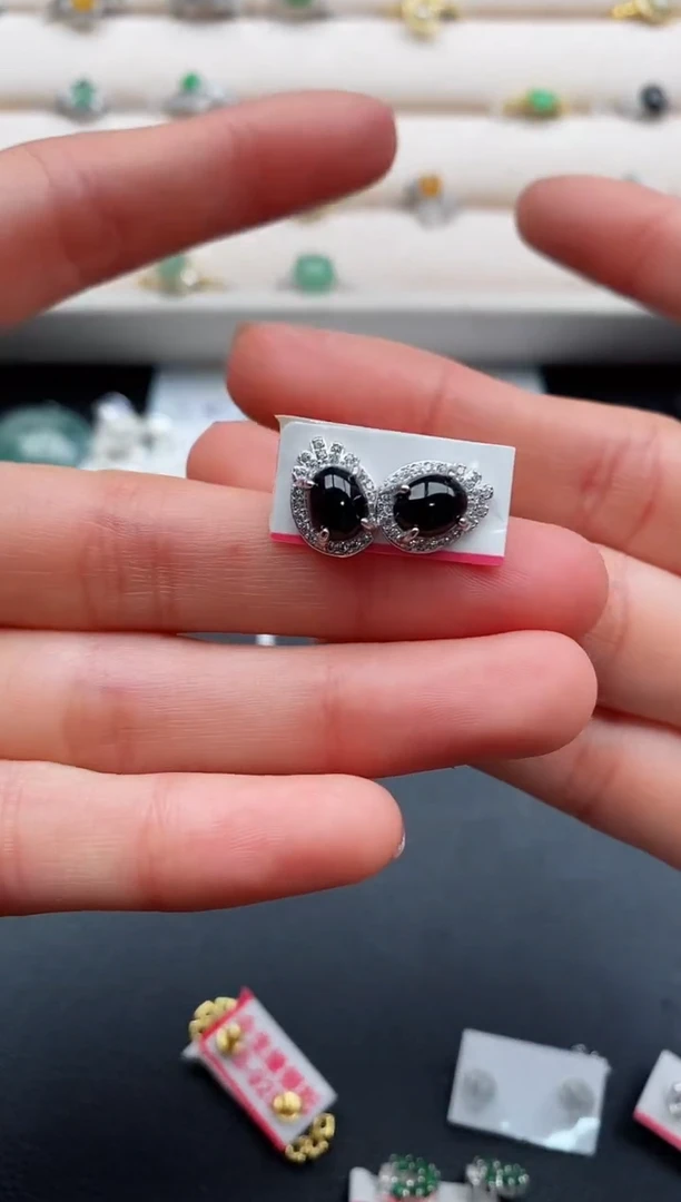 银S925镶嵌戒指翡翠9999999+6