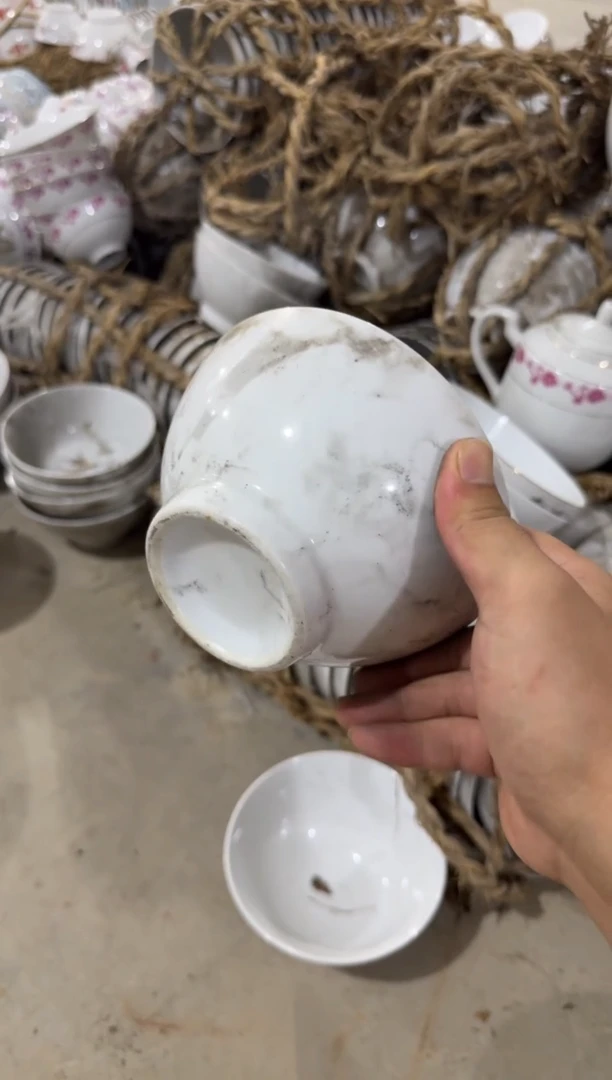 摆件纯白碗15厘米微瑕请慎拍