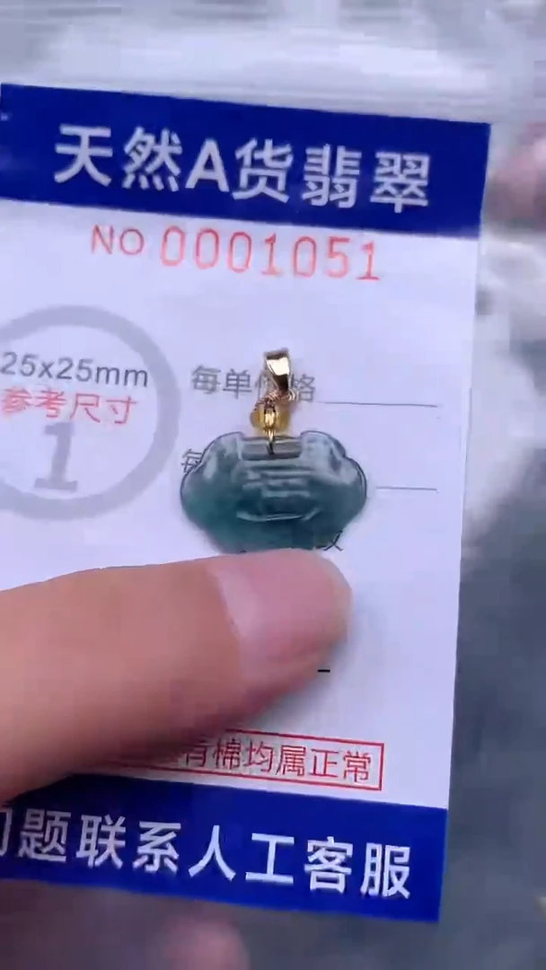 翡翠未镶嵌吊坠(不含链)1