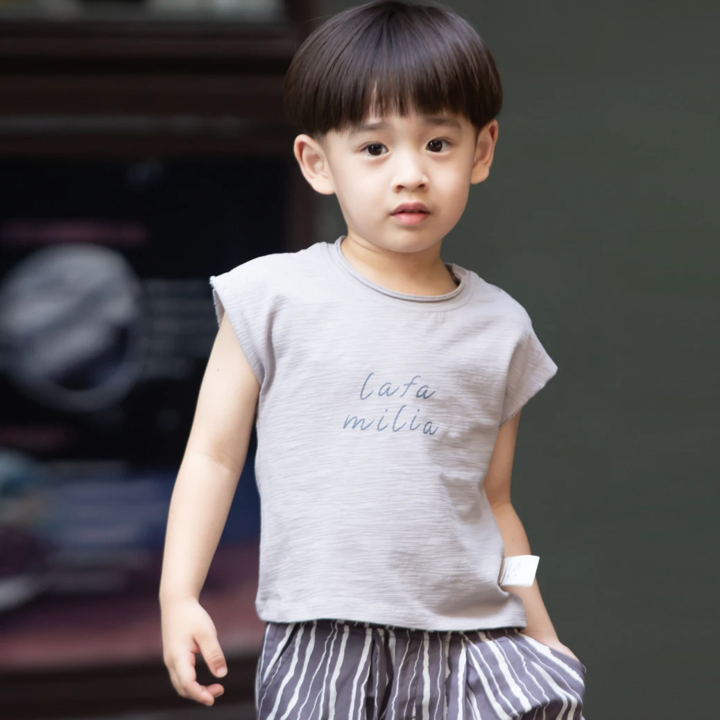 【2件20】儿童童装针织背心T恤5021442【9021442】