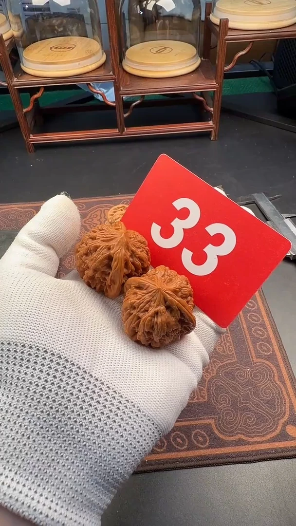 把件文玩核桃41平谷凹底