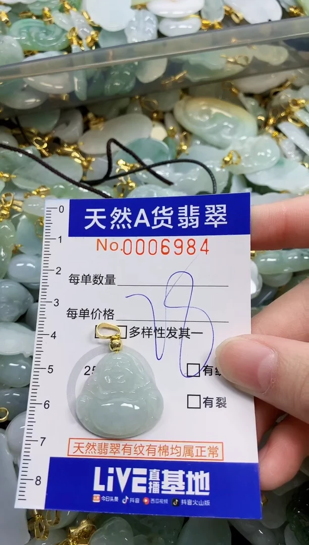 颈饰未镶嵌翡翠天然A货翡翠