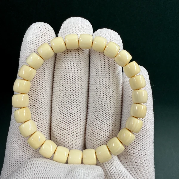 D1516天然猛犸牙 玉龙毕业级手串8*7（支持鉴定 假一罚四