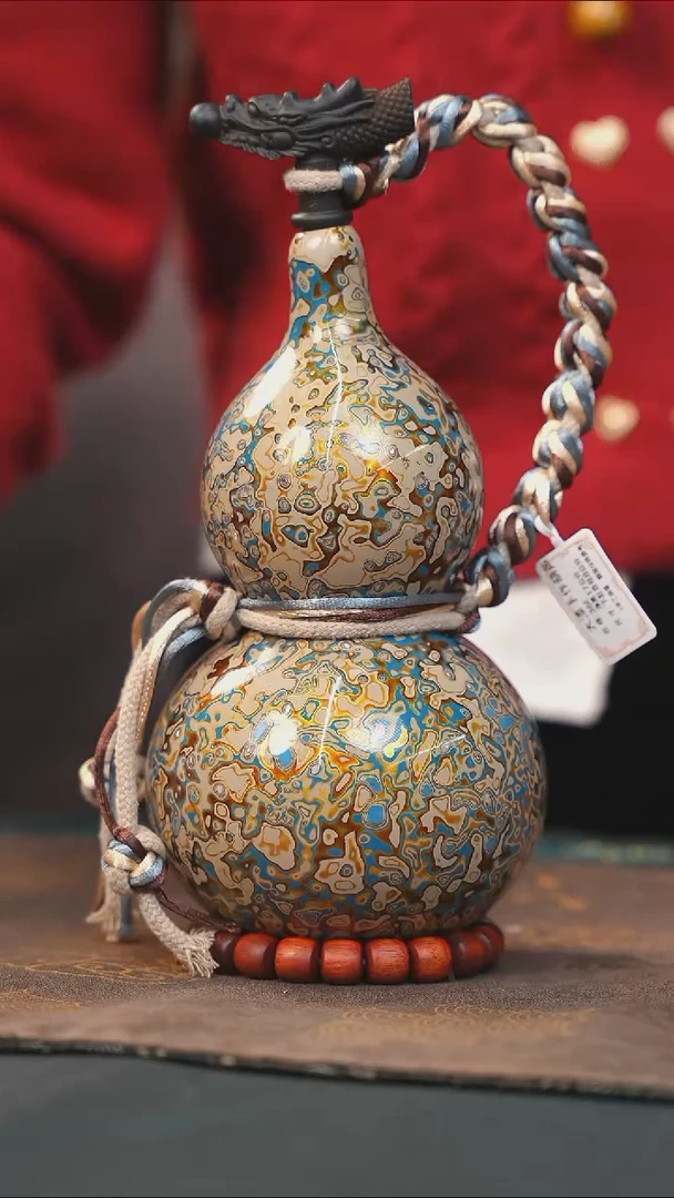 【闪购商品】WJ139漆艺酒葫芦不包手串及旋转底座