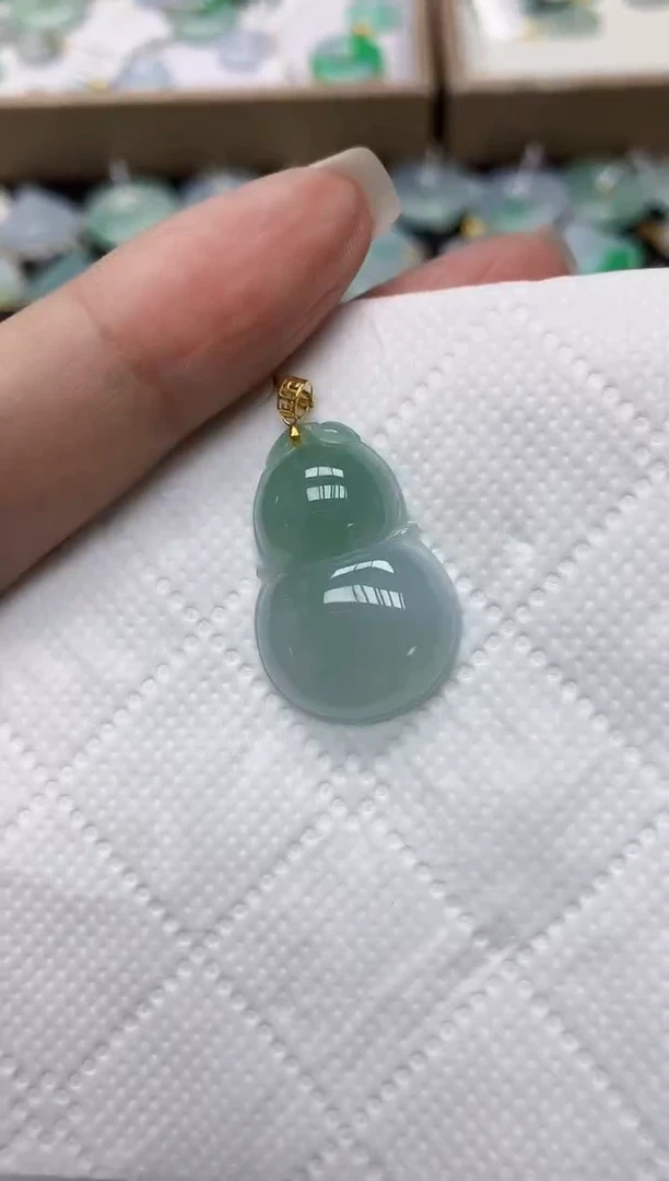 颈饰18K金镶嵌翡翠11111111