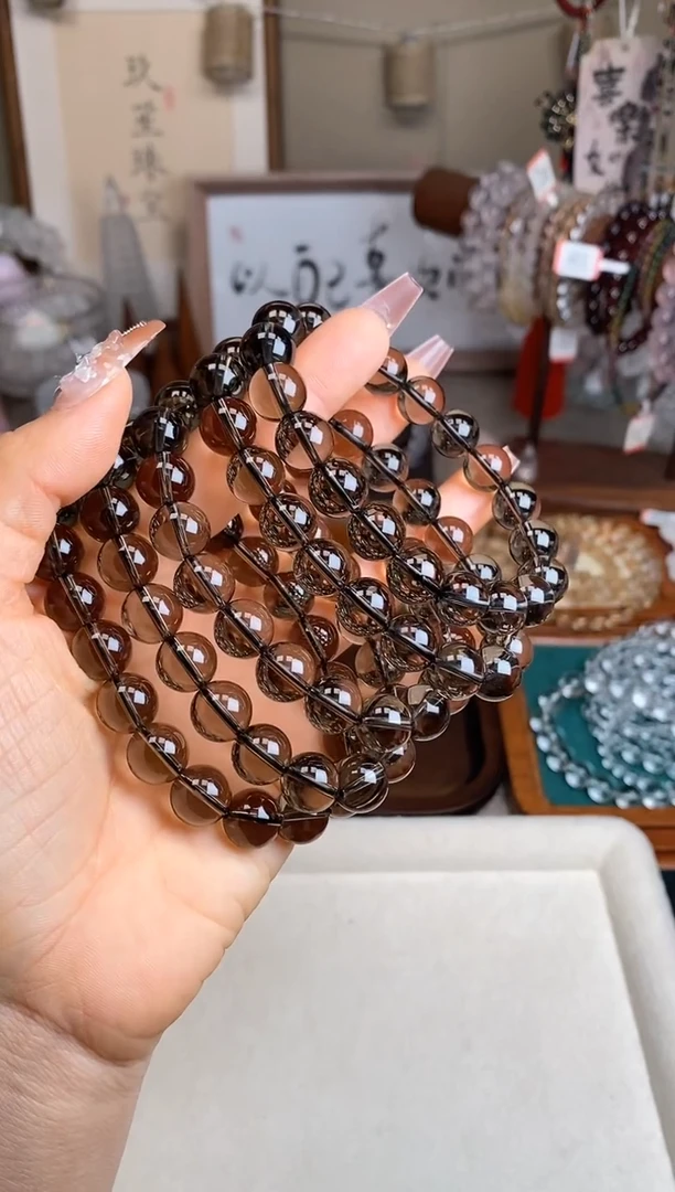 【闪购商品】水晶手链未镶嵌10m茶水晶