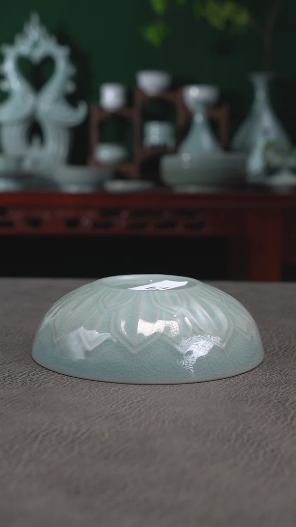 扫地僧暗刻莲瓣钵15精品-二
