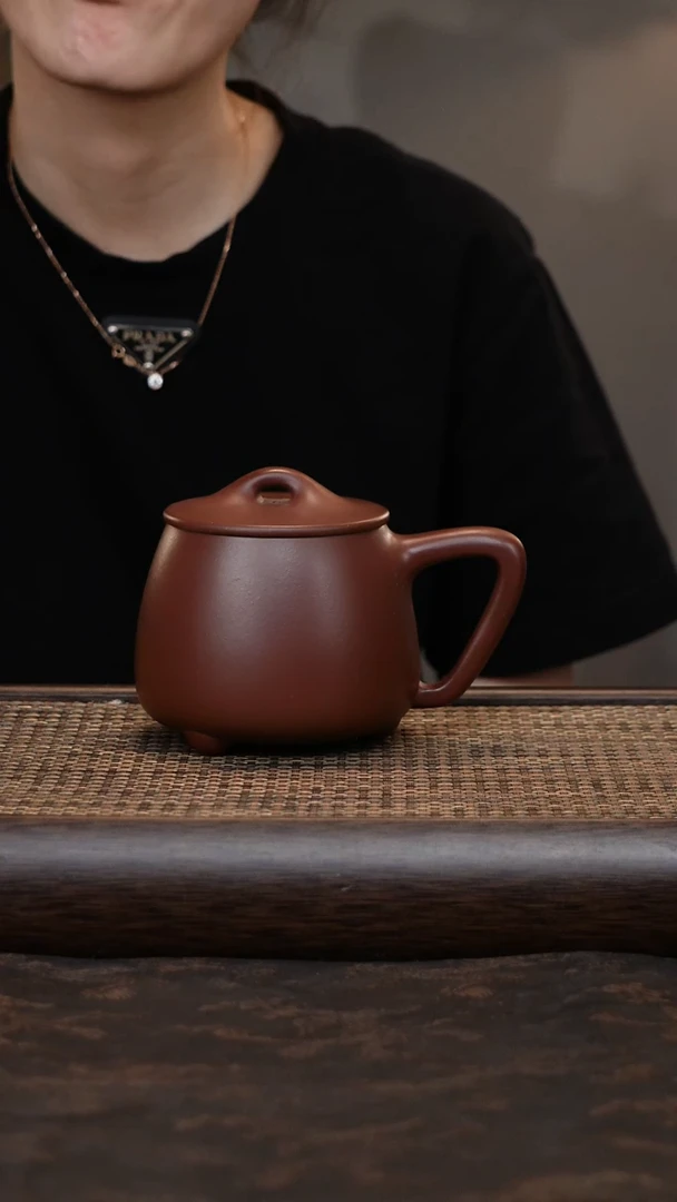 茶杯紫砂底槽清石瓢