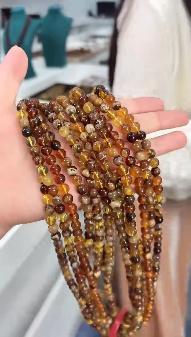 琥珀颈饰未镶嵌0103030随机发仅一件