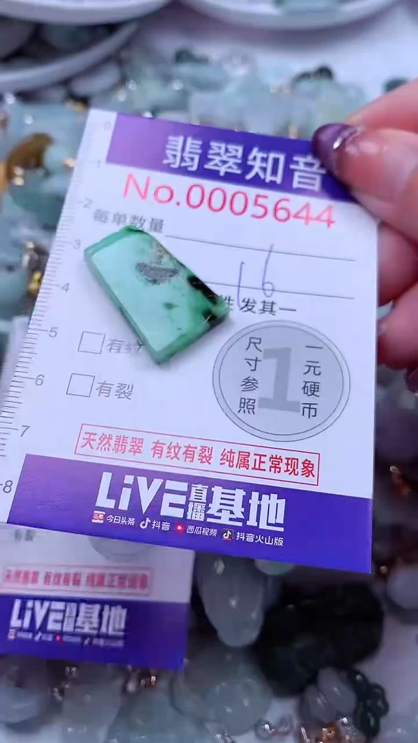 翡翠未镶嵌吊坠(不含链)5644