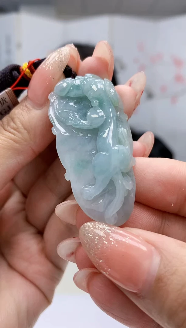 【闪购商品】翡翠颈饰未镶嵌4852MM-jj挂件3