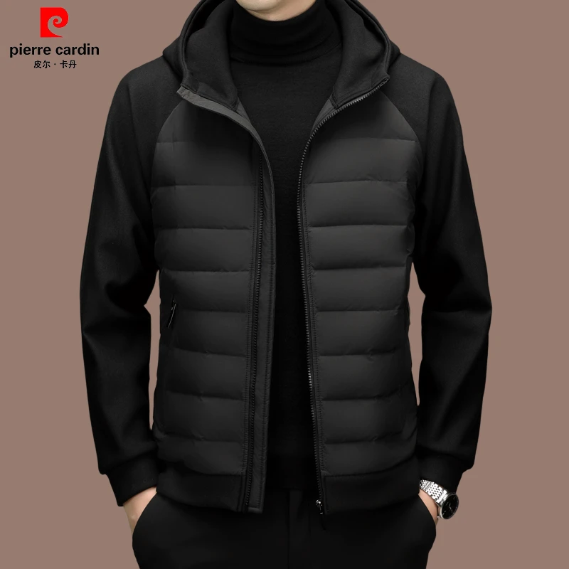 皮尔卡丹 大牌羽绒男高档棉服外套秋冬休闲百搭时尚款保暖防寒潮