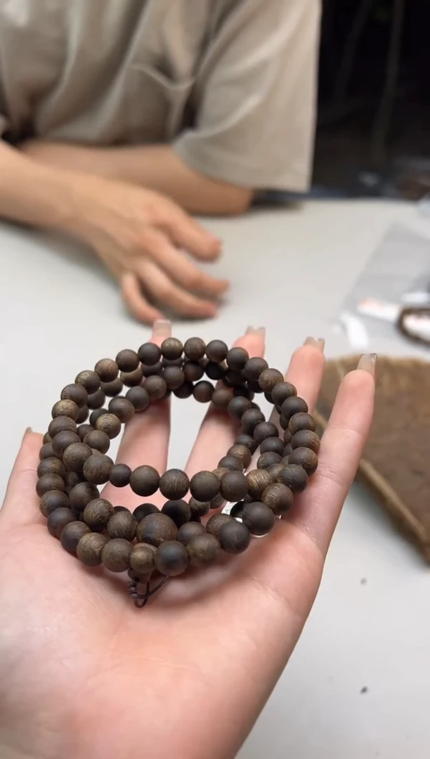 手串沉香L3奇楠沉香沉水圆珠多圈08多样性发1