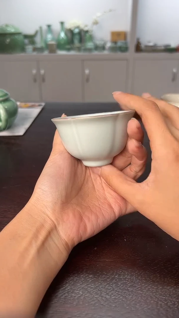 龙泉云间青瓷小米茶器