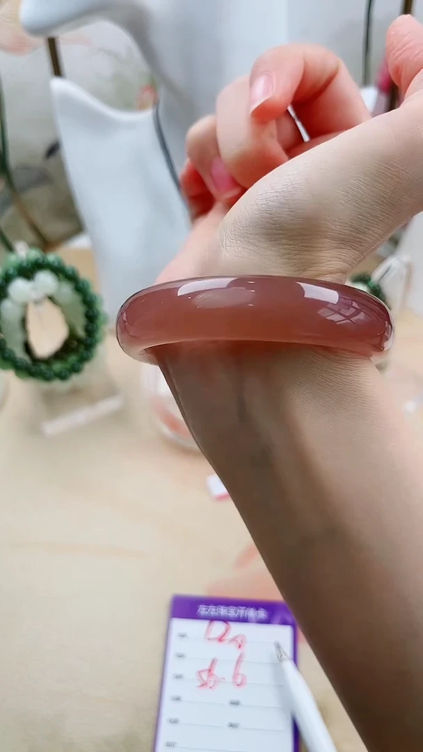 石英质玉手镯未镶嵌L20微色差56.6mm