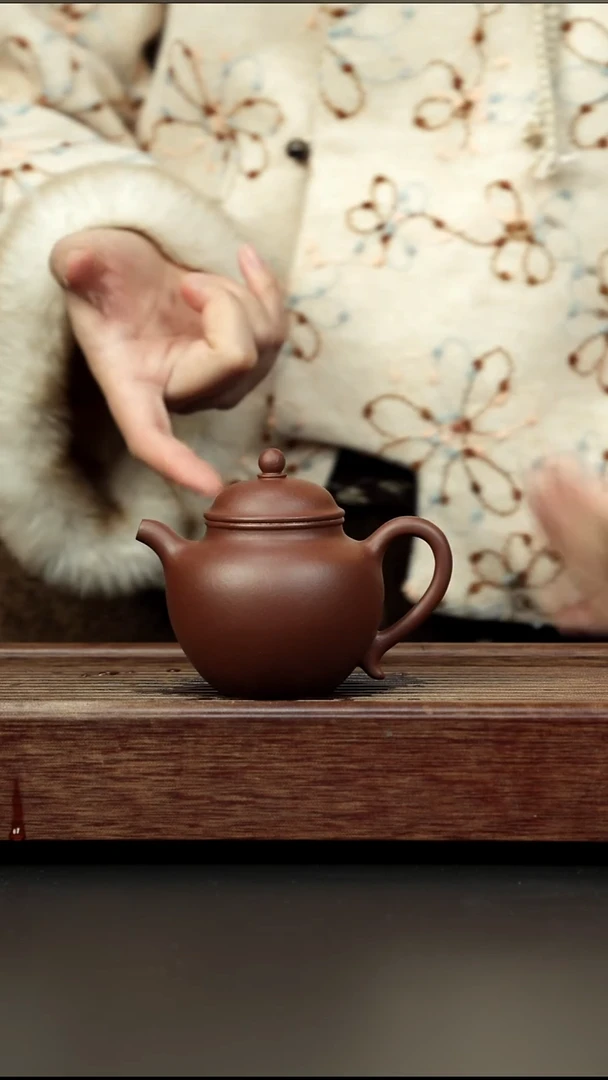 茶壶紫砂老紫泥 秋水 180cc左右