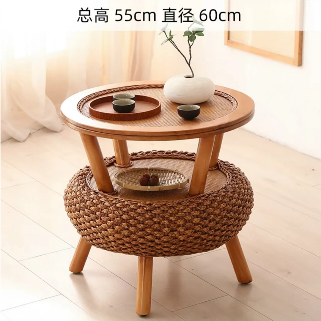 ZL10进口印尼玛瑙藤藤编藤桌桌子手工编织藤椅55*60CM