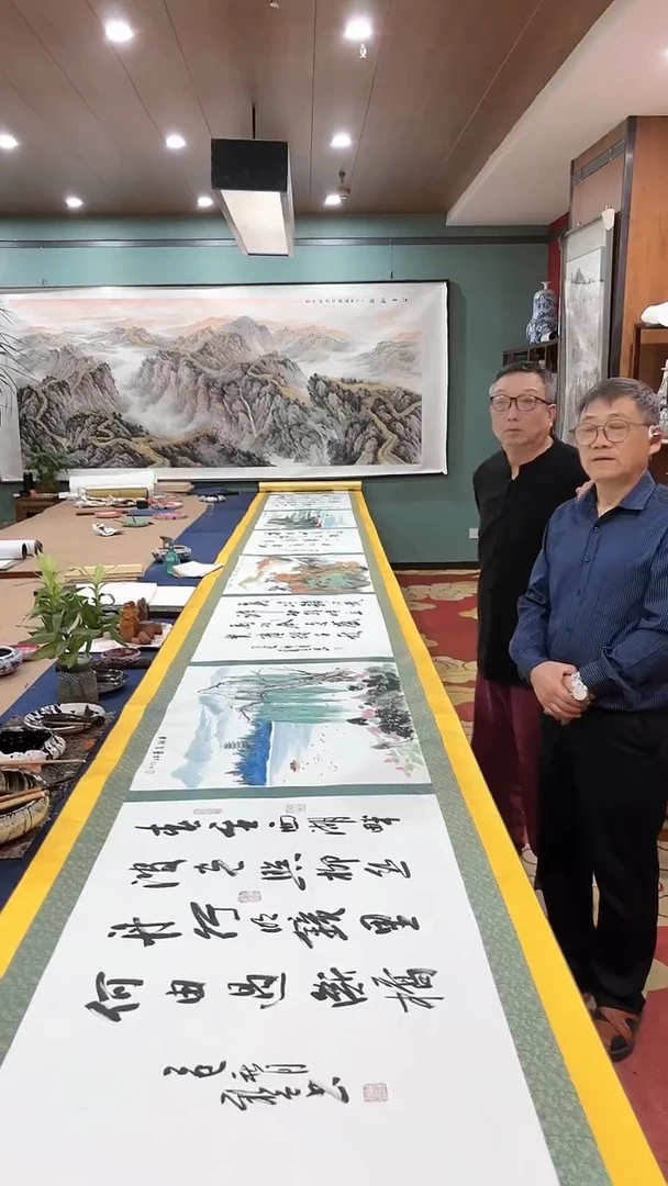 书法欧阳 石玉凤 梁汉林 书画合作
