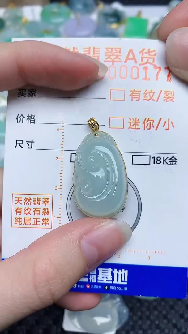 【闪购商品】翡翠颈饰18K金镶嵌842655484