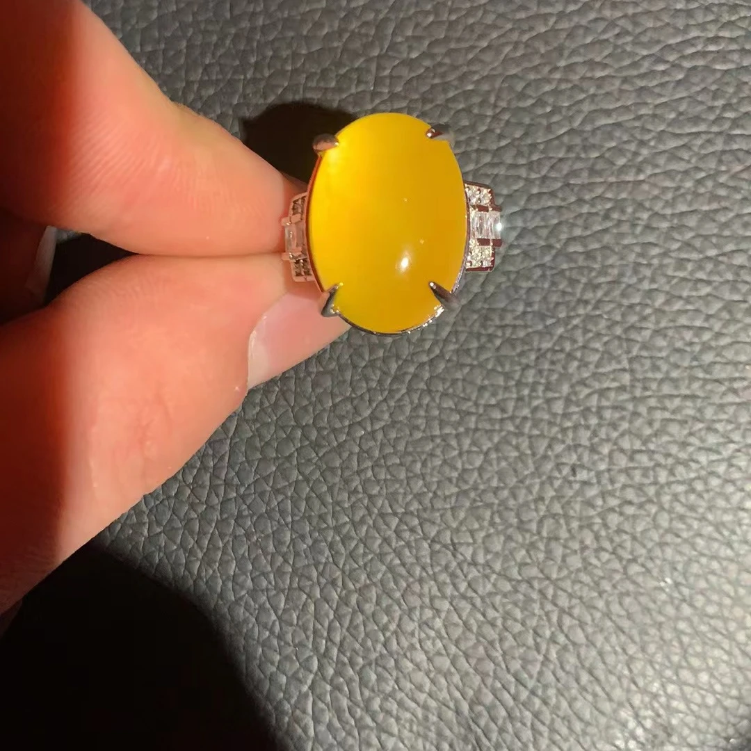 黄翡蛋面戒指（多样发其一）B320