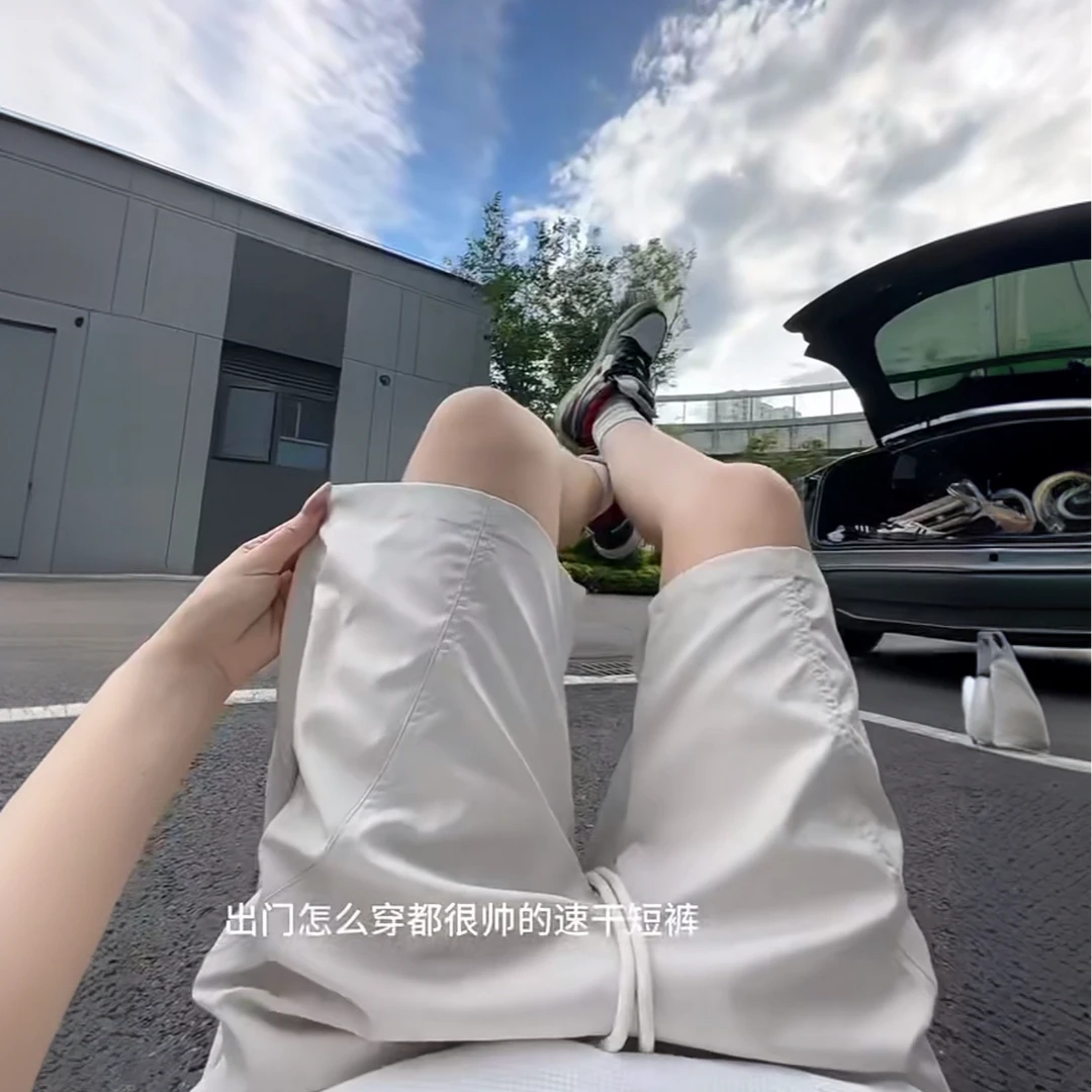青少年运动休闲短裤男生夏季新款松紧腰直筒宽松半截裤百搭五分裤