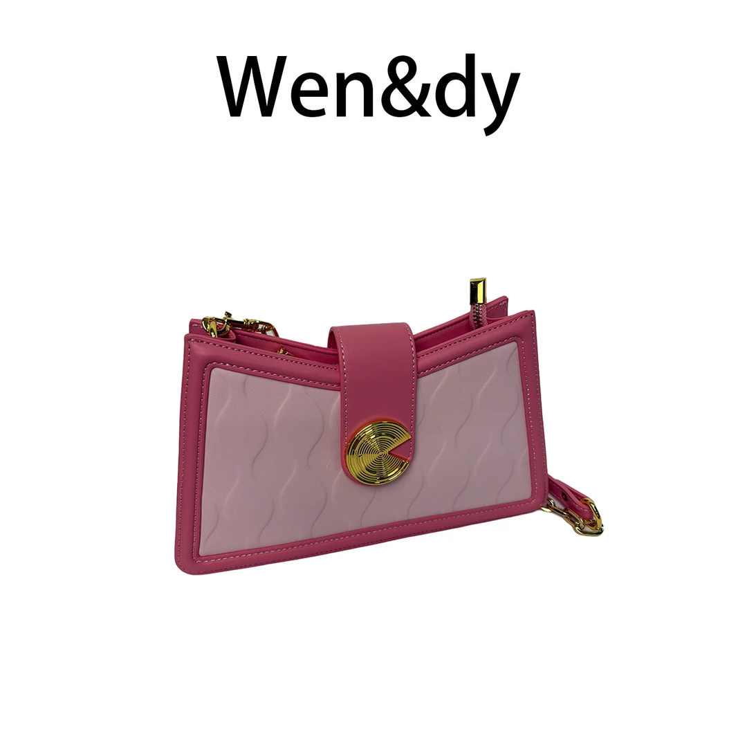 轻奢小众白色包包女新款高级感鳄鱼纹单肩包