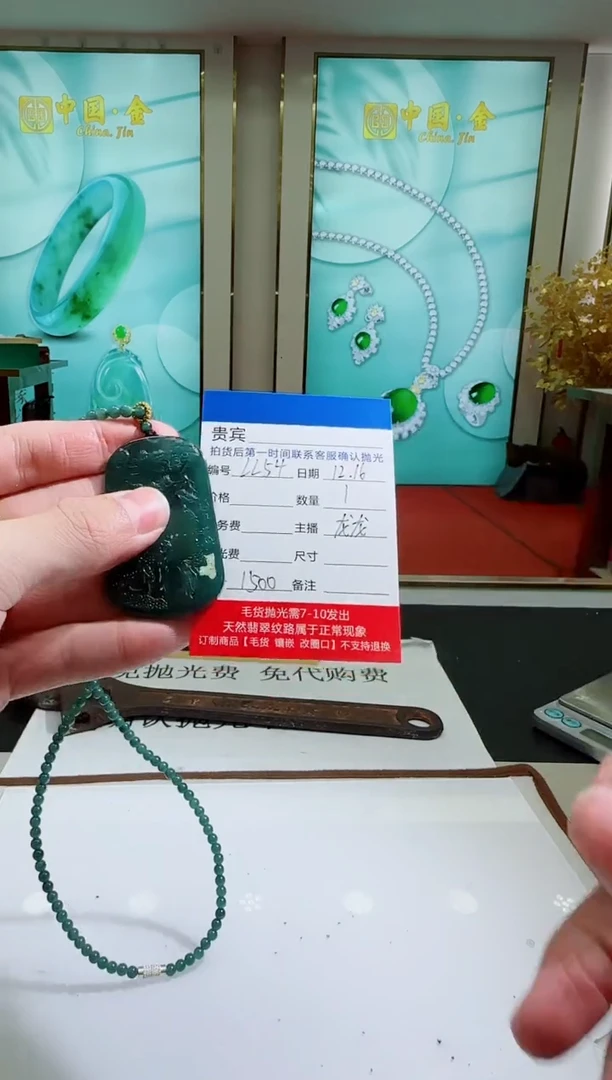 未镶嵌定制翡翠LL54翡翠吊坠赠珠链-多样性发其一