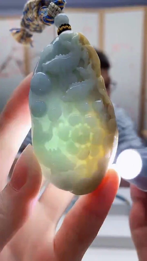 未镶嵌定制翡翠5175ry-毛货挂件149