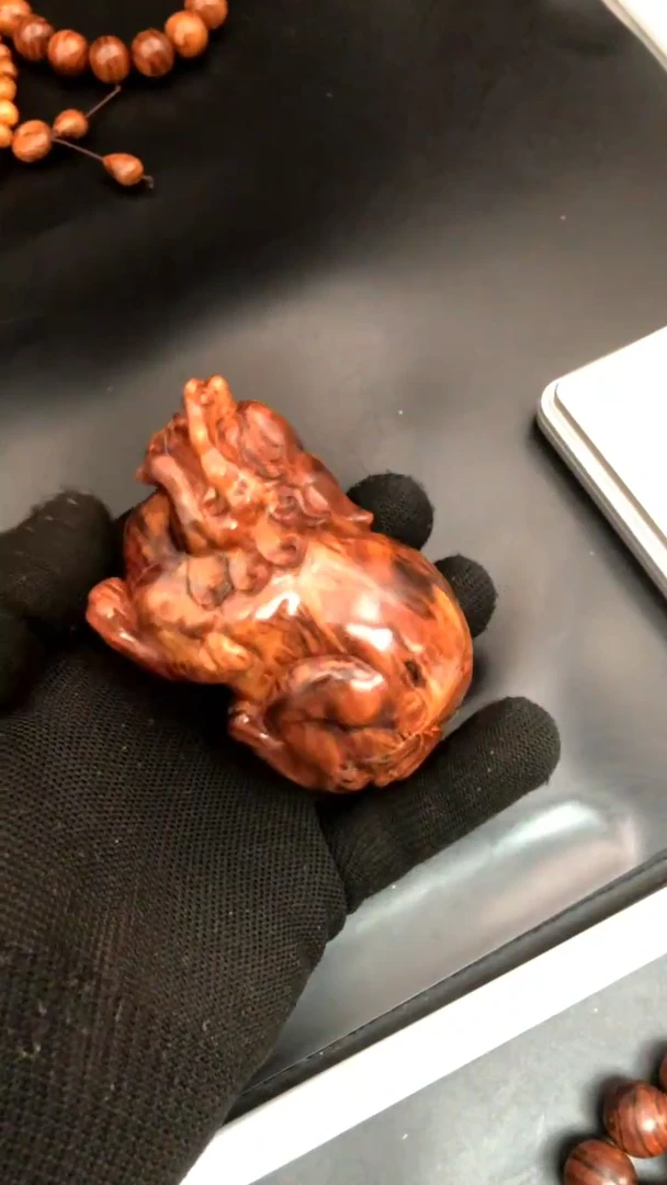 把件黄花梨/降香黄檀海黄野生中性料貔貅把件