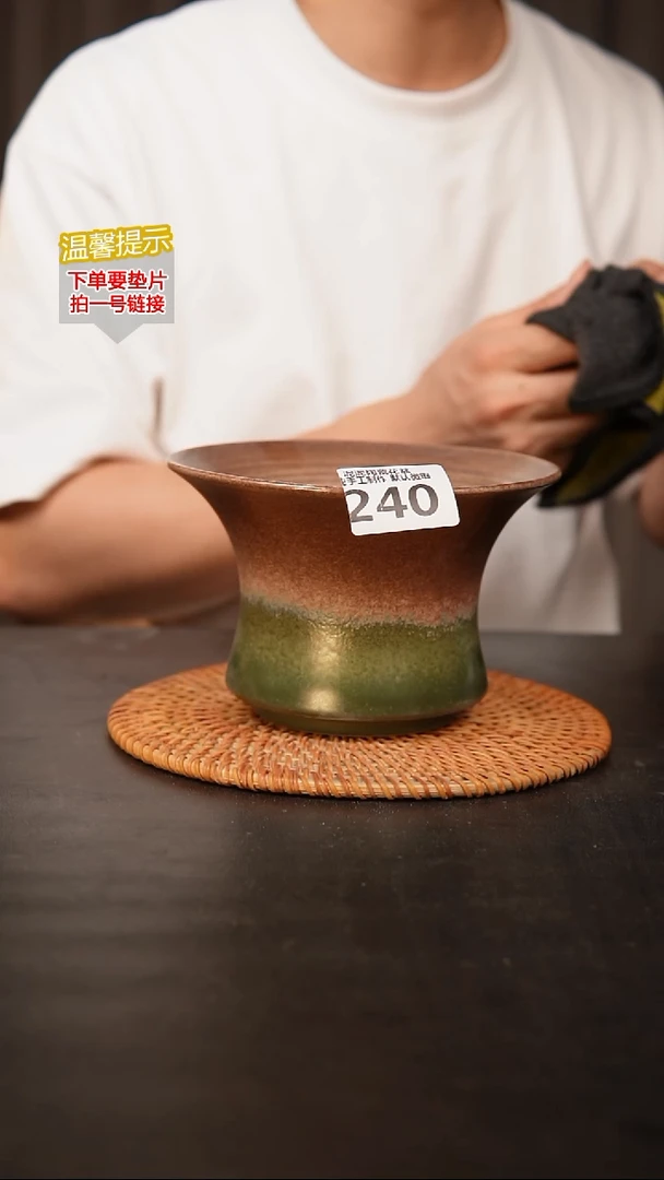 瓷片泥泥多肉花盆 240 口14-15